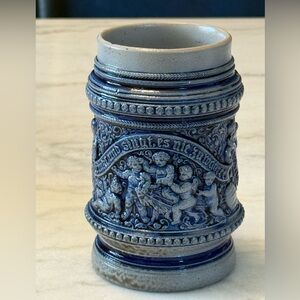 Blue and Gray Ceramic Art Vase